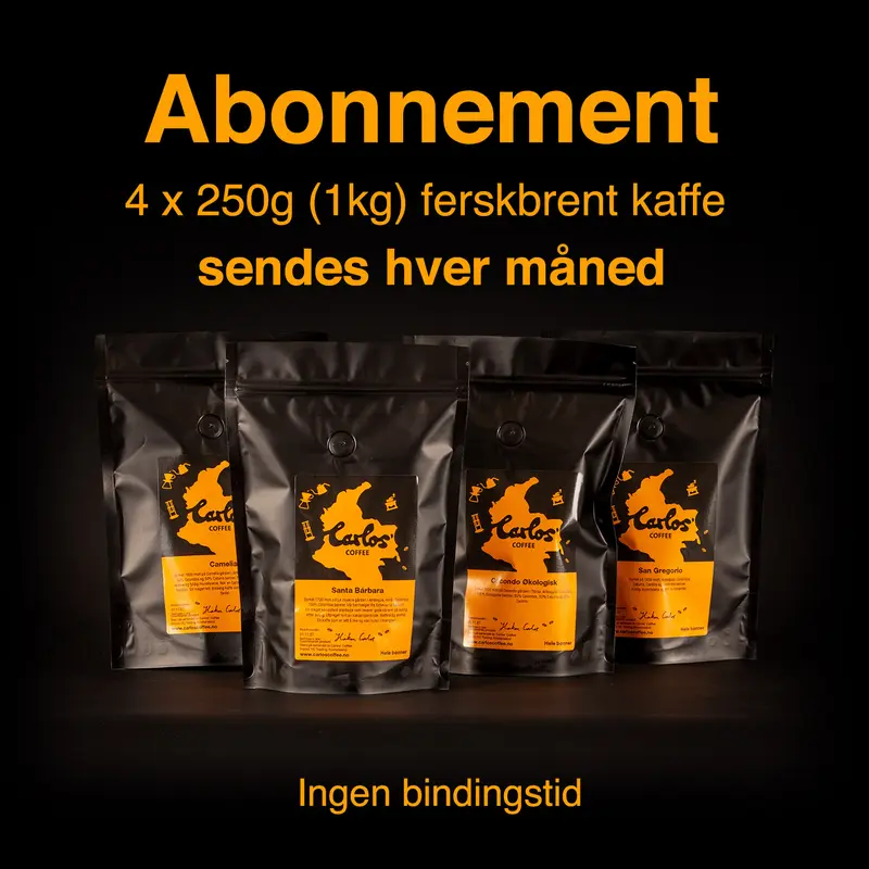 1 kg kaffe (4 poser)