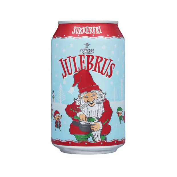 Aass Julebrus Sugar-Free 0.33 L Can -Christmas Soda