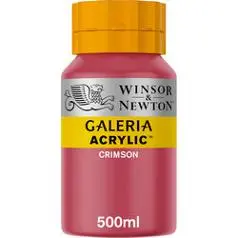 Akrylfarge Galeria 500ml mørkerød