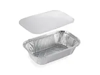Aluminiumsform m/lokk 192x119x43mm (50)