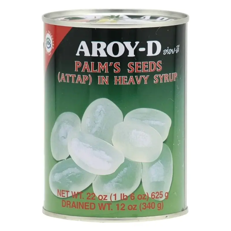 Aroy-D Palm Seeds (Attap) in Heavy Syrup, 625g