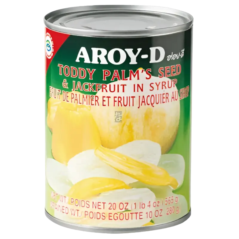 Aroy-D Toddy Palm’s Seed & Jackfruit in Syrup, 565g