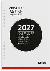 Årspakke GRIEG A5 2027 uke