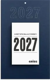 Avrivningskalender GRIEG 27 med. m/plate