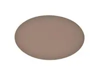 Bordbrikke West PVC 43,5x28 oval lysbrun