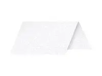 Bordkort POLLEN 85x80mm perlem hvit(25)
