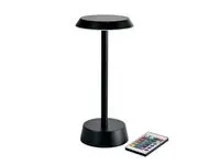 Bordlampe DUNI Nour Led oppladb gråsort