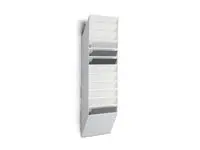 Brosjyrekurv DURABLE A4 ligg 12rom hvit