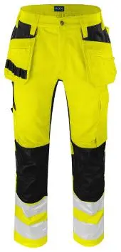Bukse PROJOB hv. 6570 HiVis C64 gul/sort