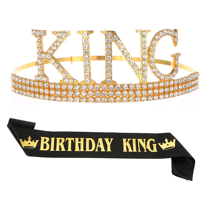 Bursdags sash med krone