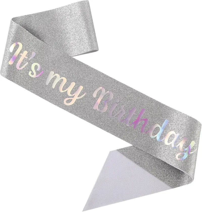 Bursdags sash - Sølv