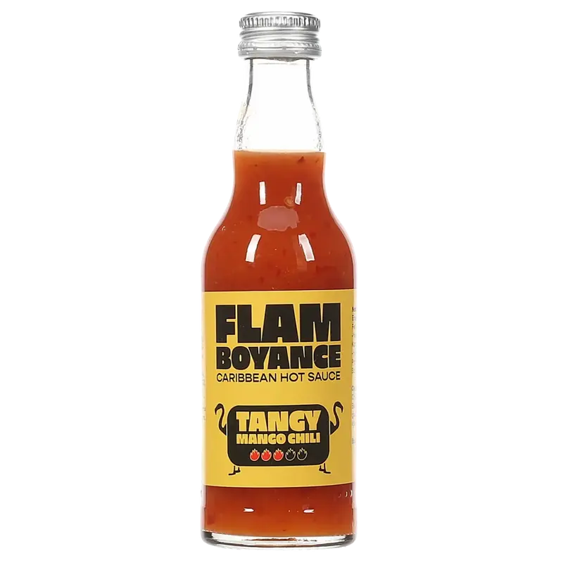 Caribbean Hot Sauce Tangy Mango Chili - Flamboyance, 190ml