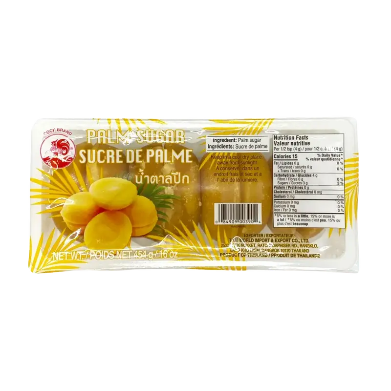 Cock Brand Palm Sugar, 454g
