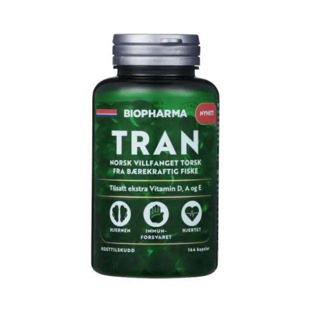 Cod Liver Oil Capsules 144pcs (Biopharma) – Tran
