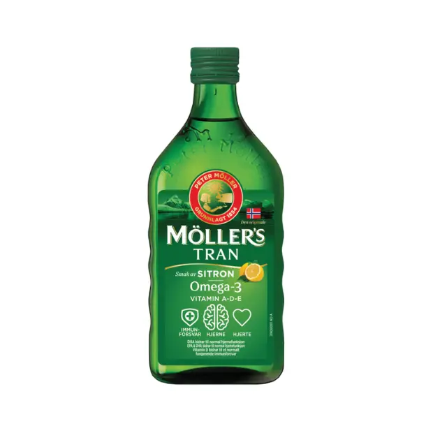 Cod Liver Oil Lemon - Møllers Tran Sitron 500ml