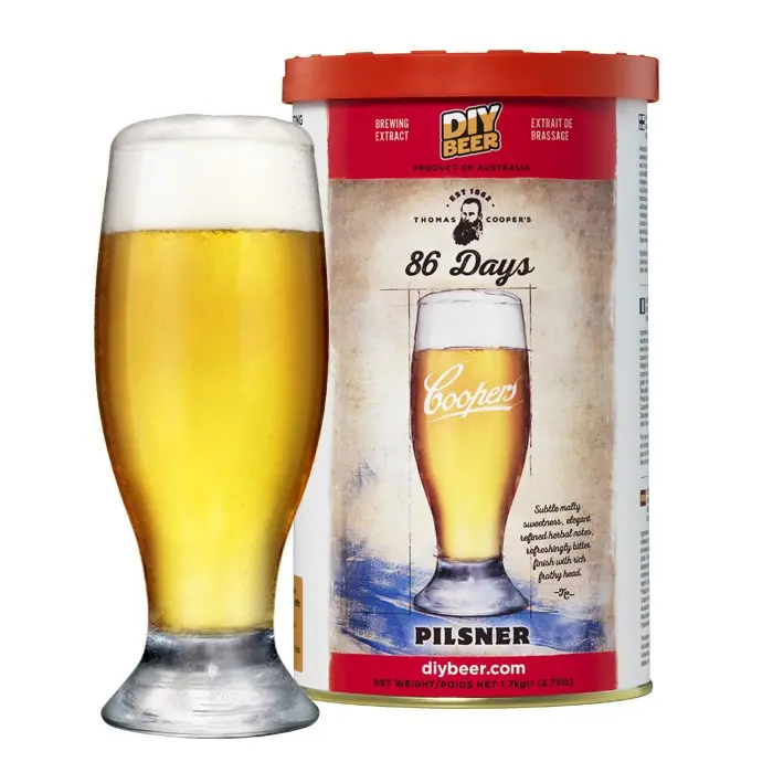 Coopers 86 Days Pilsner, ølråstoff