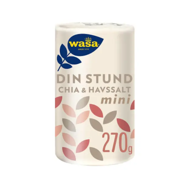 Crispbread Your Moment Mini Chia & Sea Salt - Knekkebrød Din Stund Chia&Havsalt 270g Wasa