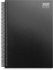Dagbok GRIEG A4 spiral linjert 2027 sort