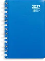 Dagbok GRIEG Libra spiral plast 2027 blå