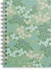 Dagbok GRIEG Time A5 spiral 2027 blomst