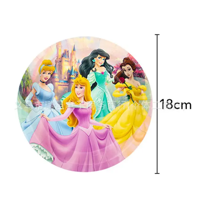Disney Prinsesse tallerken 18 cm 10 stk