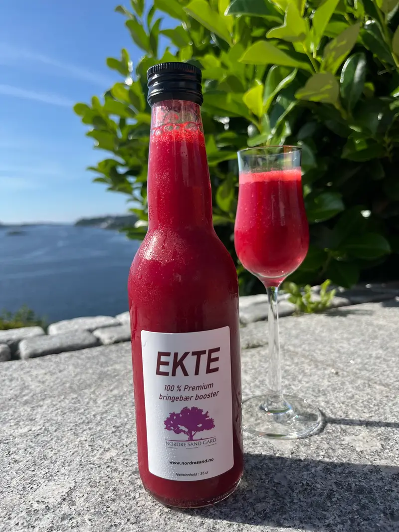 EKTE bringebær Pure  0,33cl