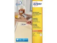 Etikett AVERY avtagbar 99,1x42,3mm (360)