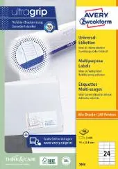 Etikett AVERY Ultragrip 70x33,8mm (2400)