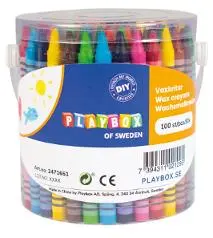 Fargestifter PLAYBOX i bøtte (100)