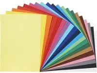 Farget papir A4 120g 20 farger (1000)