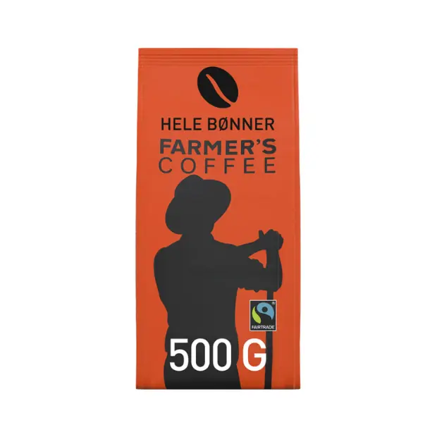 Farmer’s Coffee Whole Beans Fairtrade - Farmers Coffee Hele Bønner Fairtrade 500g