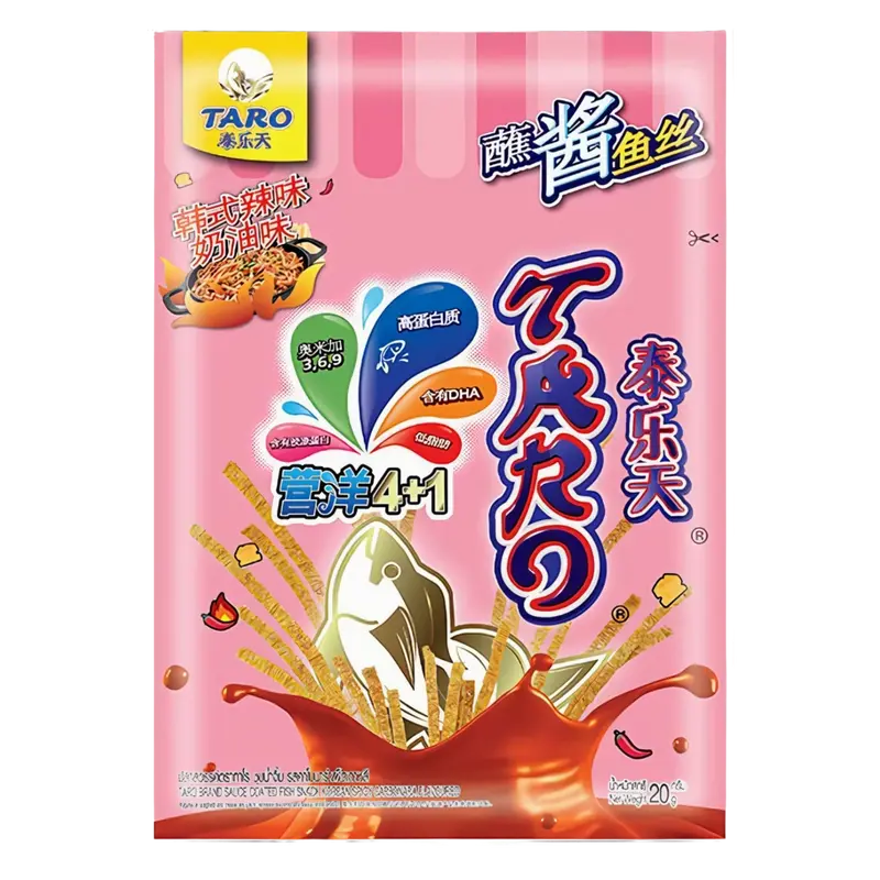 Fish Snack Korean Spicy Carbonara Flavoured - Taro, 20g