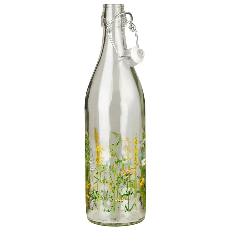 FLASKE MED BLOMSTER