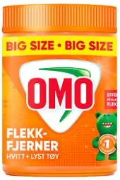 Flekkfjerner OMO hvitt pulver 900gr