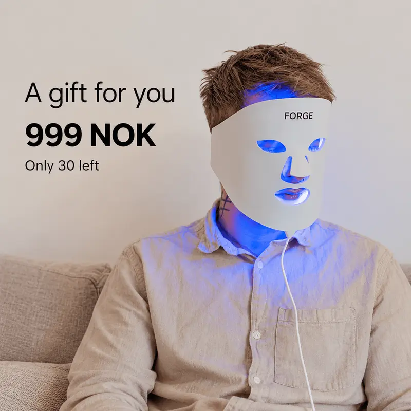 Flerfarget LED-maske for ansikt