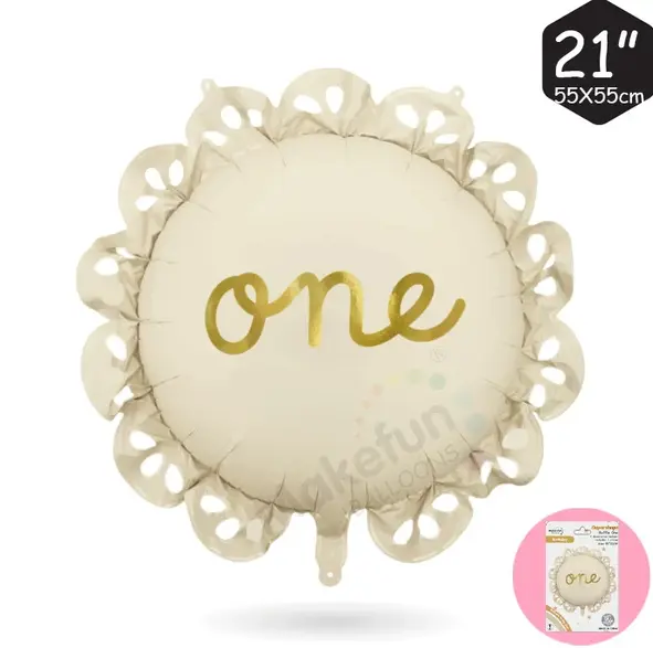 Folieballong - ONE, blonder