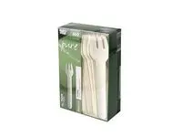 Gaffel PURE papp 15,5cm hvit (100)