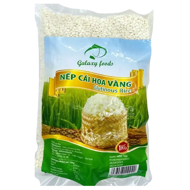 Galaxy Foods Hoa Vang Glutinous Rice (Sticky Rice), 1kg