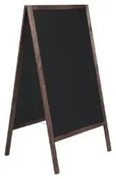Gatebukk BI-OFFICE 59,4x104cm sort