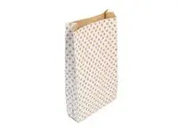 Gavepose CF kraft 21x37cm hvit/prikk(50)