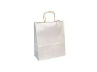 Gavepose CF kraft 22x10x27 cm sølv (25)
