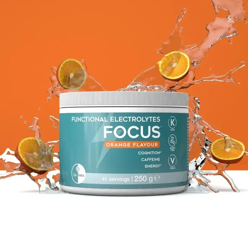 Go-Keto Functional Electrolytes Drink Mix Focus Orange (41 servings)