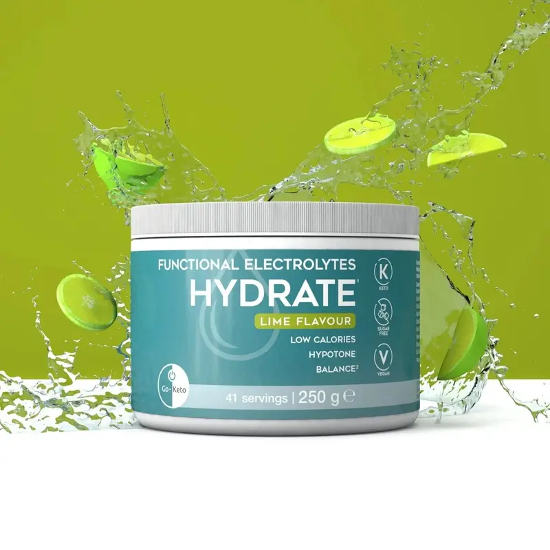 Go-Keto Functional Electrolytes Drink Mix Hydrate Lime (41 servings)