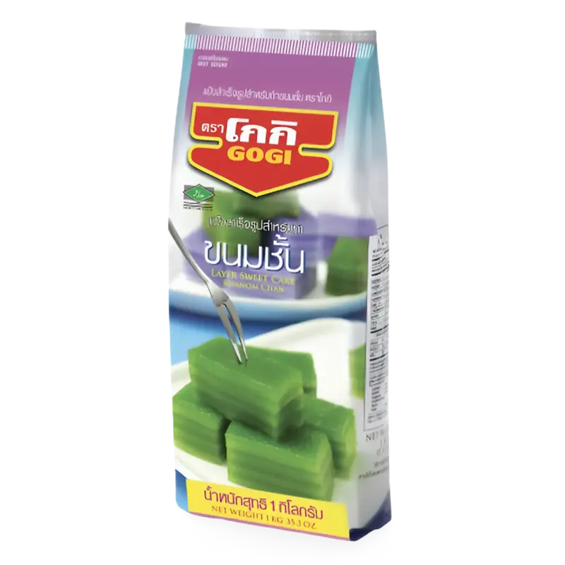 GOGI Layer Sweet Cake Flour Mix (Khanom Chan), 1kg