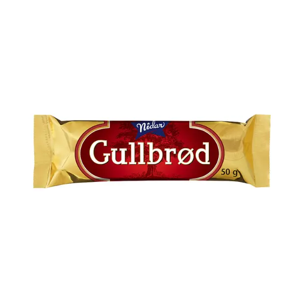 Gold Bread Chocolate Bar 50g – Gullbrød 50g Nidar