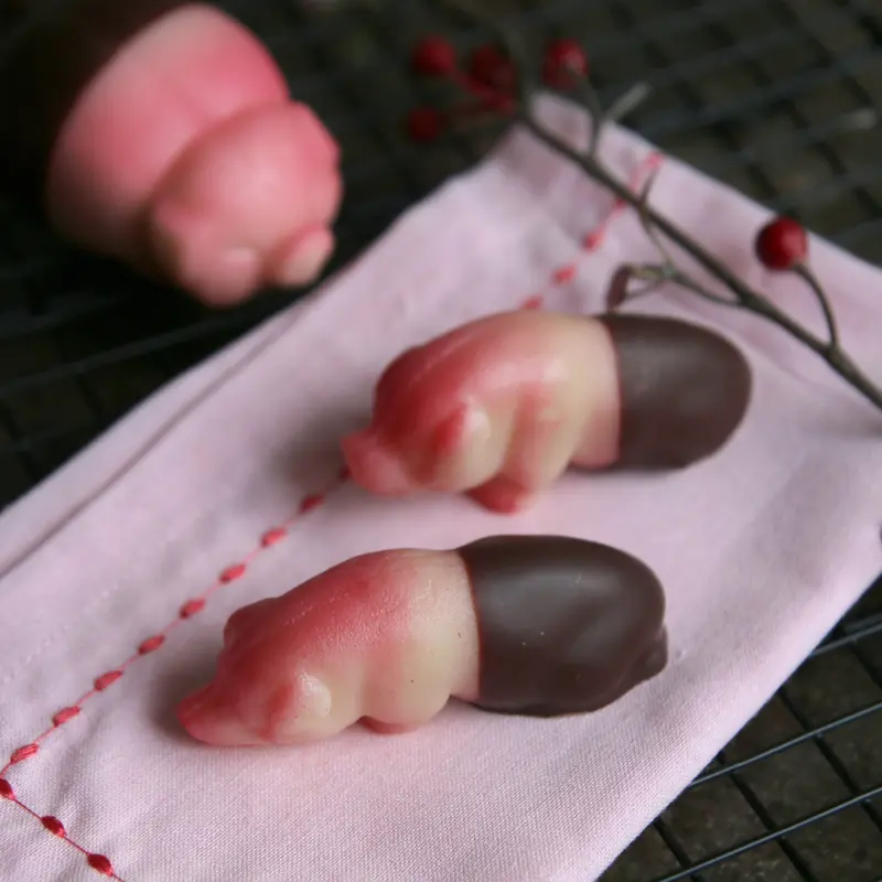 Grisunger med sjokolade 3 stk
