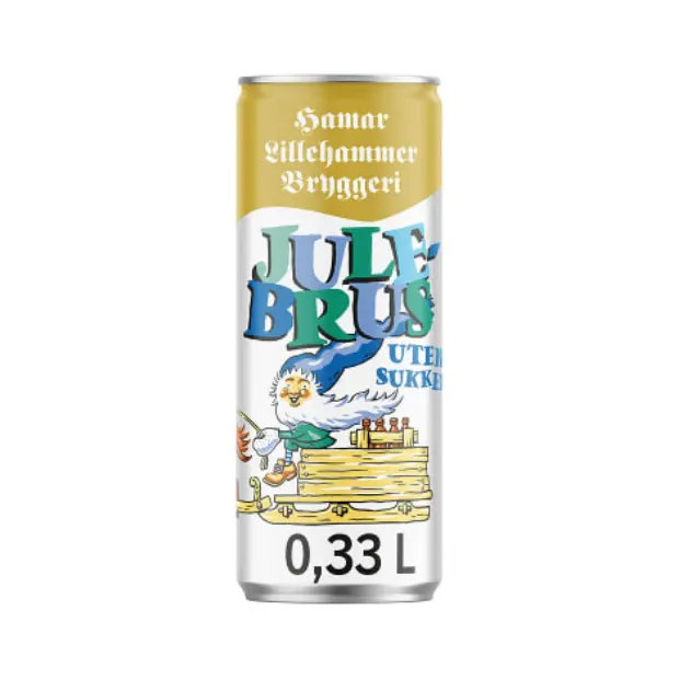 Hamar Christmas Soda no sugar - Hamar Julebrus Lett 0.33L cans
