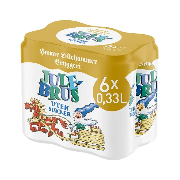 Hamar Sugar-Free Christmas Soda - Hamar Julebrus Lett 0,33lx6 boks