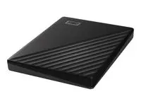 Harddisk WD Passport 2TB HDD sort