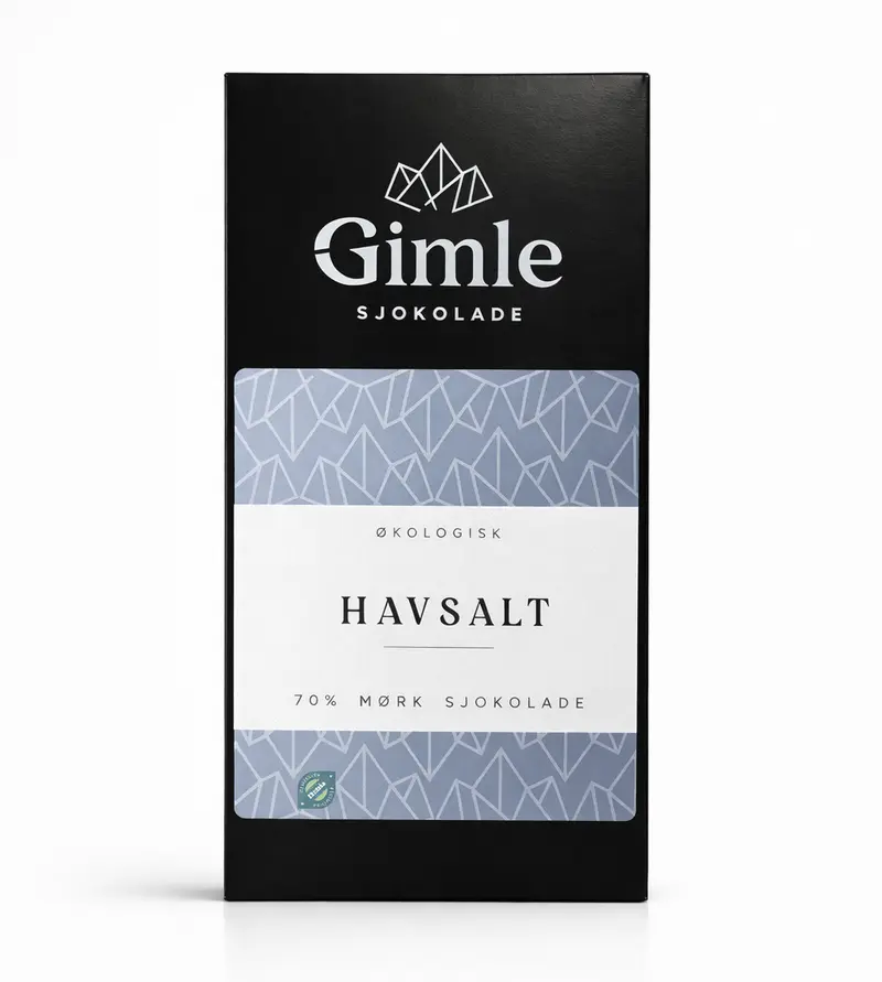 Havsalt - 70% Mørk sjokolade - økologisk